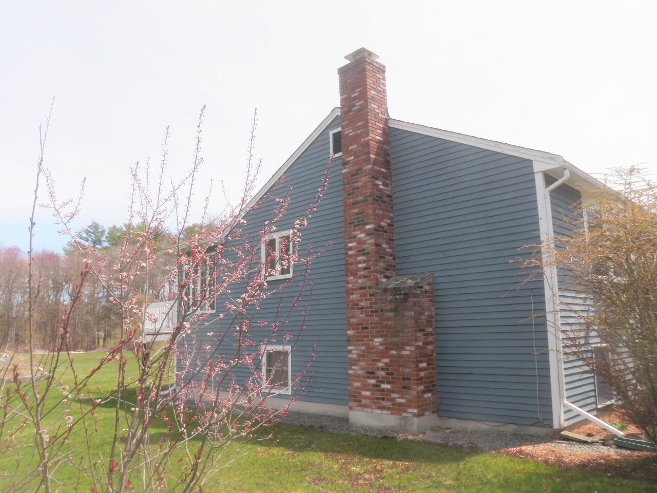 Exterior Chimney Image Example two story house